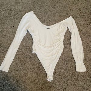 Naked Wardrobe Off the Shoulder Bodysuit